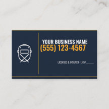 Cartes de visite pour soudeur, carte personnalisée