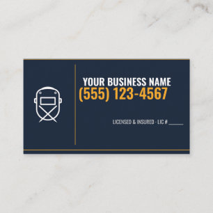 Cartes de visite pour soudeur, carte personnalisée