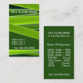 cartes de visite pour Spa (Devant / Derrière)