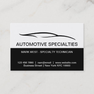 Cartes de visite pour spécialistes automobiles mod
