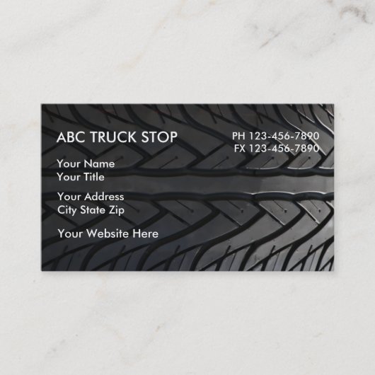 Cartes de visite pour station-service (Devant)