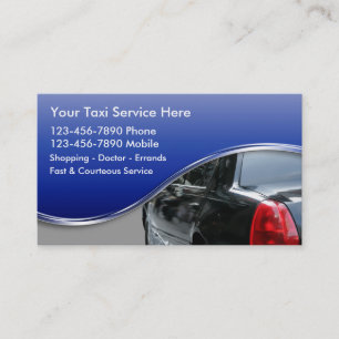 Cartes de visite pour taxi
