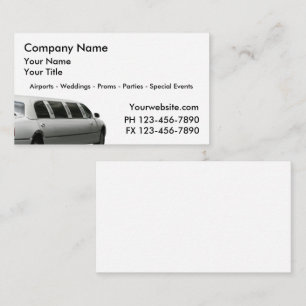 Cartes de visite pour taxis