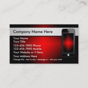 Cartes de visite pour téléphone mobile