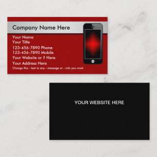 Cartes de visite pour téléphone mobile