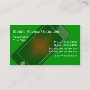 Cartes de visite pour téléphones mobiles