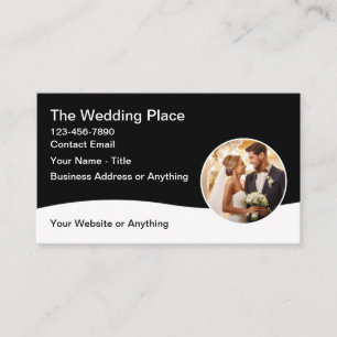 Cartes de visite pour thème de mariage design mode