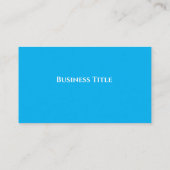Cartes de visite pour titres professionnels (Dos)