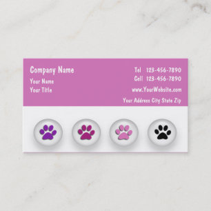 Cartes de visite pour Toilettage d'animaux de comp