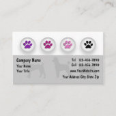 Cartes de visite pour toilettage de chiens (Devant)