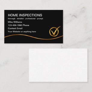 Cartes de visite pour une entreprise d'inspection