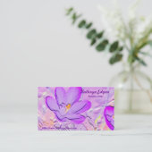 Cartes de visite pourpres de relief d'auteur de (Debout devant)