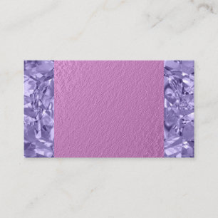 Cartes de visite pourpres de rose de pierre gemme