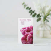 Cartes de visite pourpres de tulipes (Debout devant)