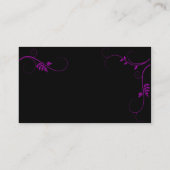 Cartes de visite pourpres de vignes (Dos)