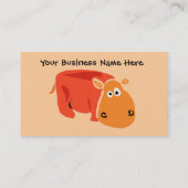 Cartes de visite primitifs drôles d'hippopotame (Dos)