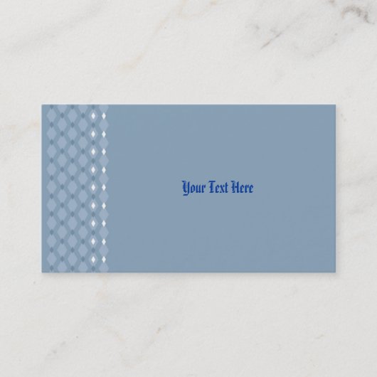Cartes de visite primitives bleu acier pour gens d (Devant)