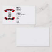 Cartes de visite principaux de plongeur (Devant / Derrière)