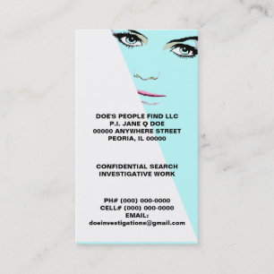 CARTES DE VISITE PRIVÉS INVESTIGATEURS D'ENQUÊTE