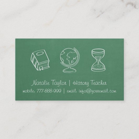 Cartes de visite Professeur d'histoire Texture de (Devant)