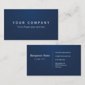 Cartes de visite professionnelle (Devant / Derrière)