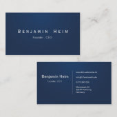 Cartes de visite professionnelle (Devant / Derrière)