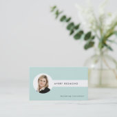 Cartes de visite professionnelle avec option de ph (Debout devant)