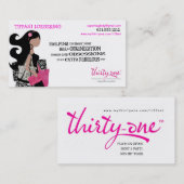 Cartes de visite professionnelle de visite de sacs (Devant / Derrière)