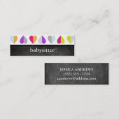 Cartes de visite professionnelle de visite maigres (Devant / Derrière)