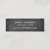 Cartes de visite professionnelle de visite maigres (Dos)