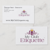 Cartes de visite professionnelle de visite mon (Devant / Derrière)