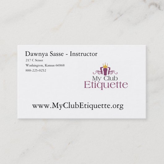 Cartes de visite professionnelle de visite mon (Devant)