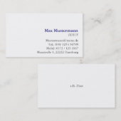 Cartes de visite professionnelles (Devant / Derrière)