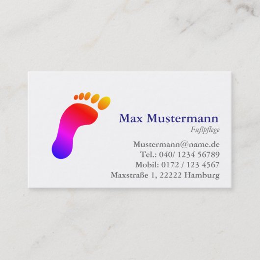 Cartes de visite professionnelles (Devant)