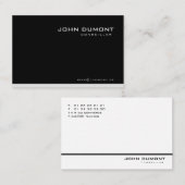 Cartes de visite - Professionnelles (Devant / Derrière)