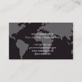 Cartes de visite professionnelles avec logo d'entr (Dos)
