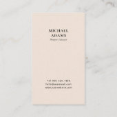 Cartes de visite professionnelles Beige Moderne av (Dos)