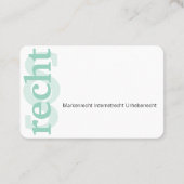 Cartes de visite professionnelles bleu rose (Dos)
