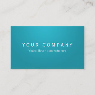 Cartes de visite professionnelles Cyan/turquoise