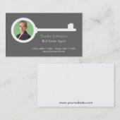 Cartes de visite professionnelles d'agent immobili (Devant / Derrière)