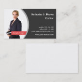 Cartes de visite professionnelles d'agent immobili (Devant / Derrière)
