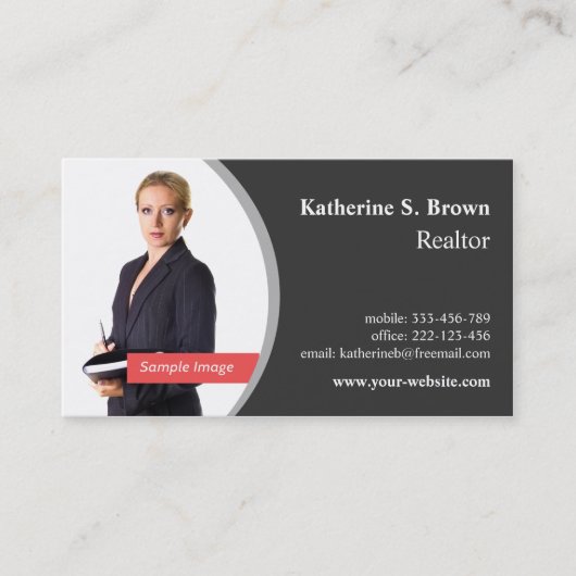 Cartes de visite professionnelles d'agent immobili (Devant)