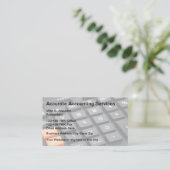 Cartes de visite professionnelles de comptable CPA (Debout devant)