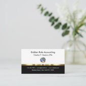 Cartes de visite professionnelles de comptable CPA (Debout devant)