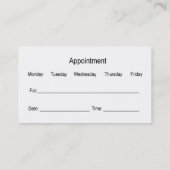 Cartes de visite professionnelles de massage (Dos)