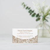 Cartes de visite professionnelles de massage (Debout devant)