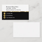 Cartes de visite professionnelles et élégantes mod (Devant / Derrière)