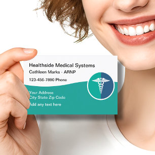 Cartes de visite professionnelles médicales modern