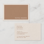 Cartes de visite professionnelles minimalistes (Devant / Derrière)