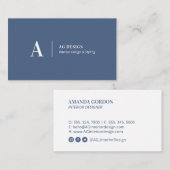 Cartes de visite professionnelles minimalistes mod (Devant / Derrière)